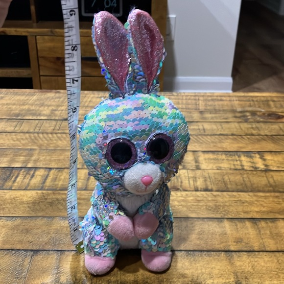 3/$18 | TY Beanie Boos | Raindrop easter sequin style bunny - Picture 8 of 8